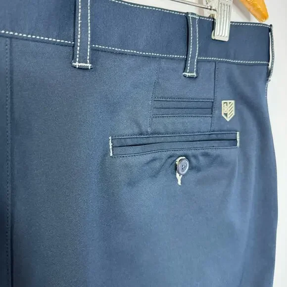 Bobby Jones  R18 Tech Performance Golf Shorts Stretch Navy Blue Men's 35 - Picture 5 of 6